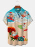 Men's Christmas Funny Graphic Short Sleeve Hawaiian Shirt